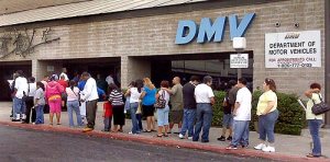 Prepare for long lines at Disney parks by waiting at DMV without an appointment.