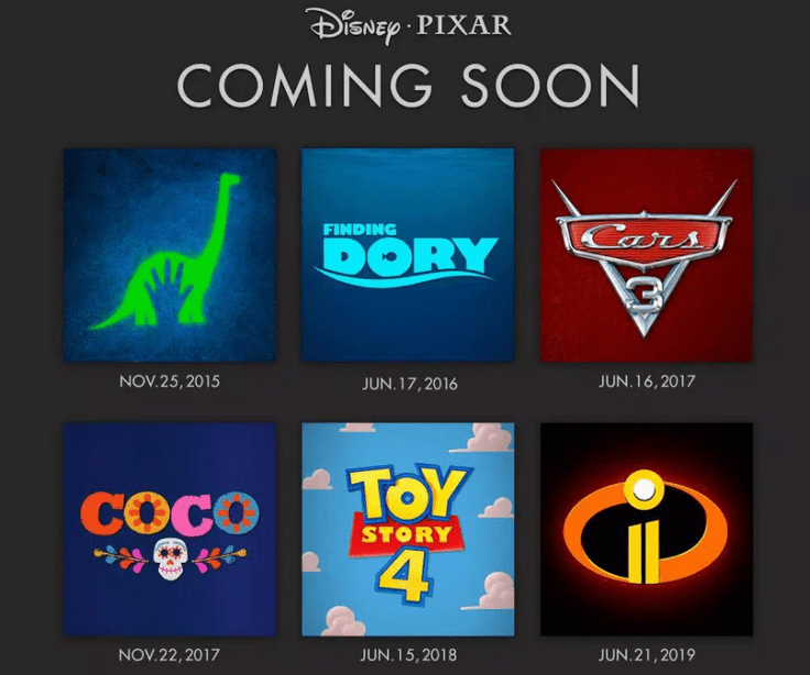 It's going to be a fun few years for Pixar films!