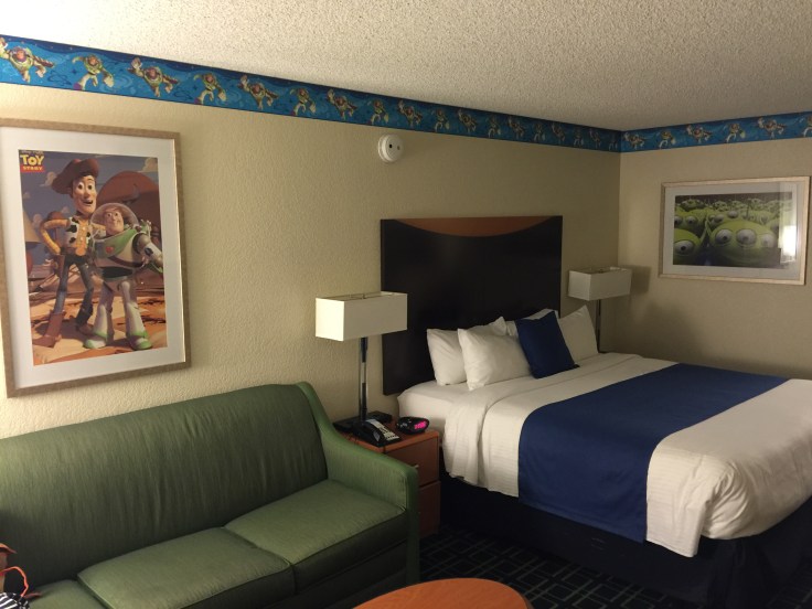 Our cute Toy Story room at the Marriott.